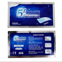 HKM-227923 Teeth Whitening Patch - 14 Bags of Mint-Scented 5D Whitening Stickers with Toothpaste for Brightening Results