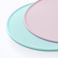 HKM-389395 Eco-Friendly Silicone Anti-Spill Placemat in Green - Non-Toxic and Slip-Resistant