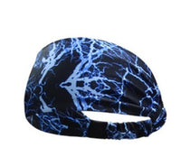 HKM-133907 Printed Bouquet Elastic Sports Headband for Yoga and Fitness