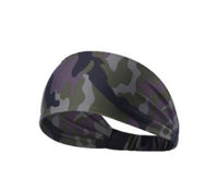 HKM-133907 Printed Bouquet Elastic Sports Headband for Yoga and Fitness