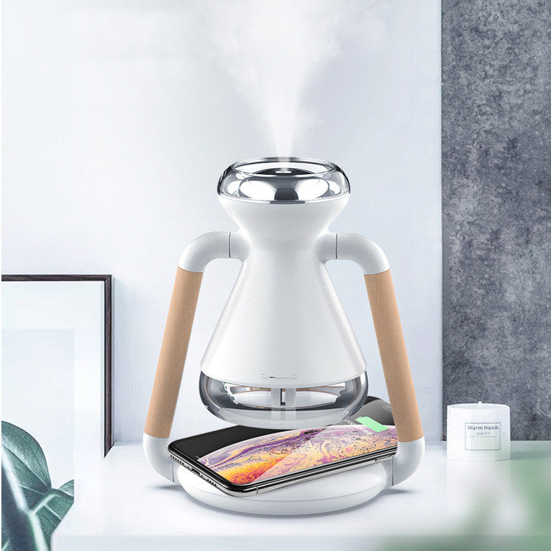 HKM-839187 Compact Wireless Mini Humidifier for Mobile Phone Charging - Model PJS-1A, USB Powered