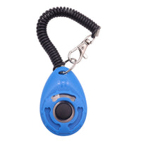 HKM-777363 Drop-Shaped Training Clicker with Keyring, Spring Cord, and Keychain for Effective Pet Training