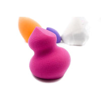 HKM-332307 Hydrophilic Polyurethane Multi-shape Wet and Dry Powder Puff - Rose Red, 40x60mm