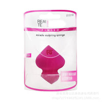 HKM-332307 Hydrophilic Polyurethane Multi-shape Wet and Dry Powder Puff - Rose Red, 40x60mm