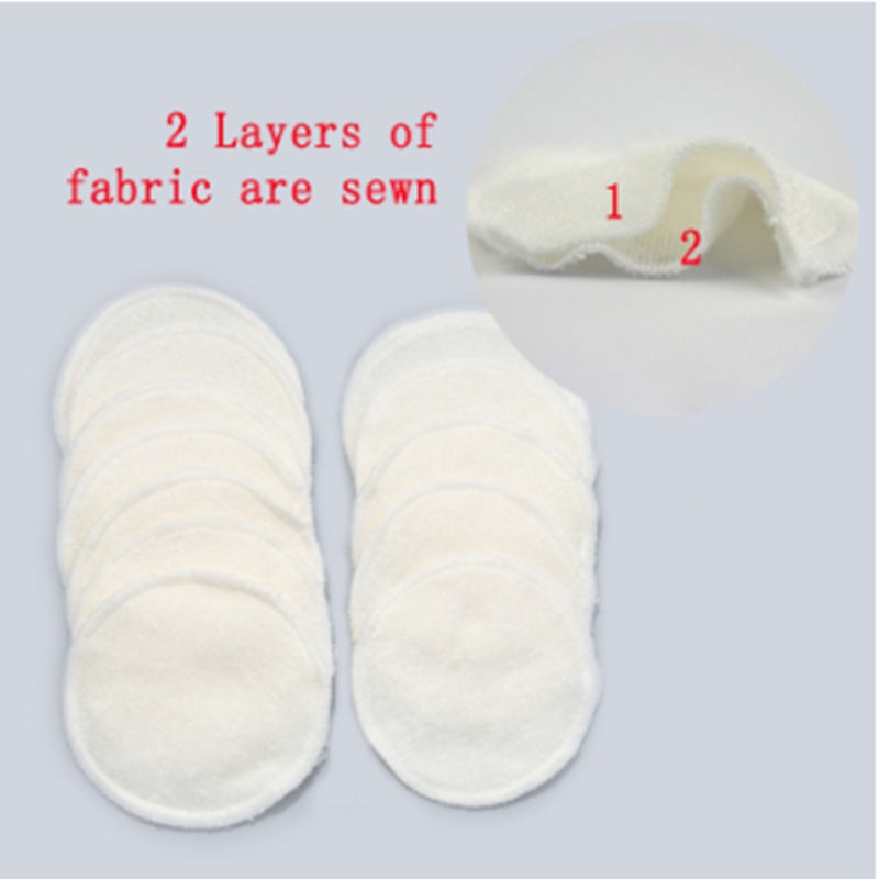 HKM-095699 Eco-Friendly Bamboo Fiber Cleansing Cotton Pads - Reusable & Soft for Gentle Skin Care