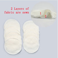 HKM-095699 Eco-Friendly Bamboo Fiber Cleansing Cotton Pads - Reusable & Soft for Gentle Skin Care
