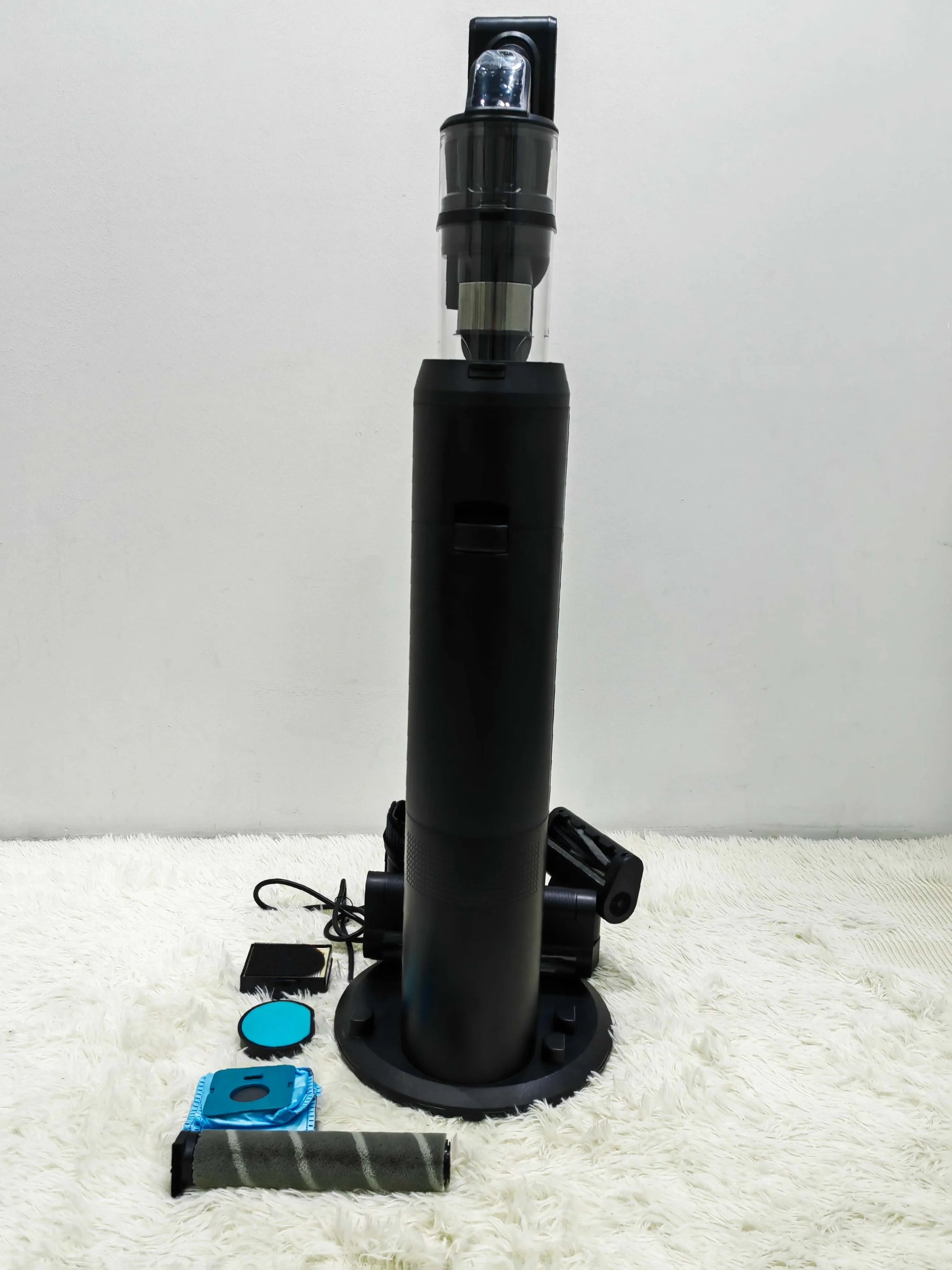 KTX-658195 Smart Self-Emptying Upright Vacuum Cleaner with Charging Station and Automatic Dust Collection