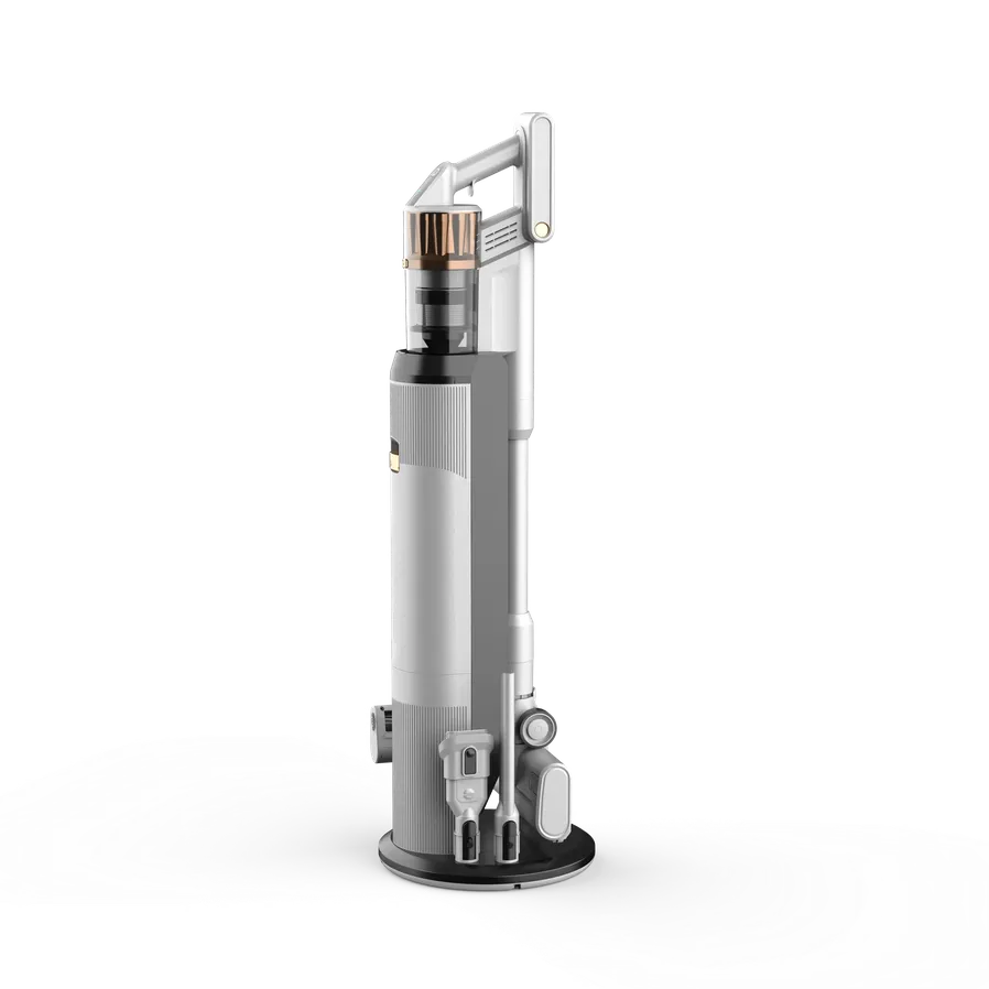 KTX-658195 Smart Self-Emptying Upright Vacuum Cleaner with Charging Station and Automatic Dust Collection