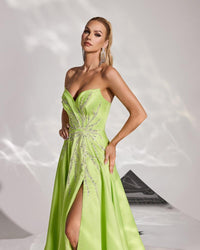 HKM-599379 Elegant Green Evening Dress EZ25176 for Women