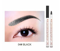 HKM-953747 Four-Head Eyebrow Liquid Pencil in Chestnut, Brown, Dark Grey, or Black