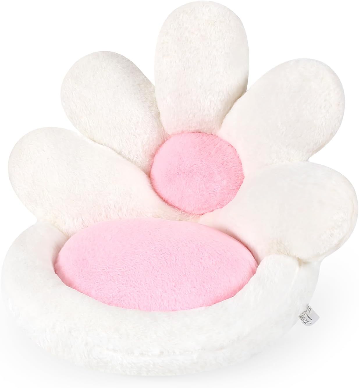 HKM-135827 Round Flower-Shaped Pet Cushion - 19-Inch Soft Scratching Mat for Gaming Chair or Floor Use