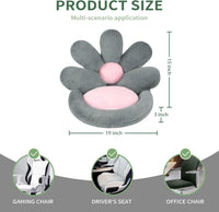 HKM-135827 Round Flower-Shaped Pet Cushion - 19-Inch Soft Scratching Mat for Gaming Chair or Floor Use