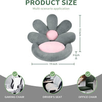 HKM-135827 Round Flower-Shaped Pet Cushion - 19-Inch Soft Scratching Mat for Gaming Chair or Floor Use