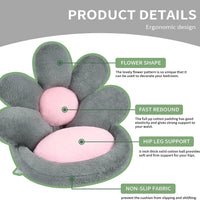 HKM-135827 Round Flower-Shaped Pet Cushion - 19-Inch Soft Scratching Mat for Gaming Chair or Floor Use