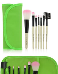 HKM-050899 Professional 7-Piece Makeup Brush Set with Portable Bag – Available in Various Colors