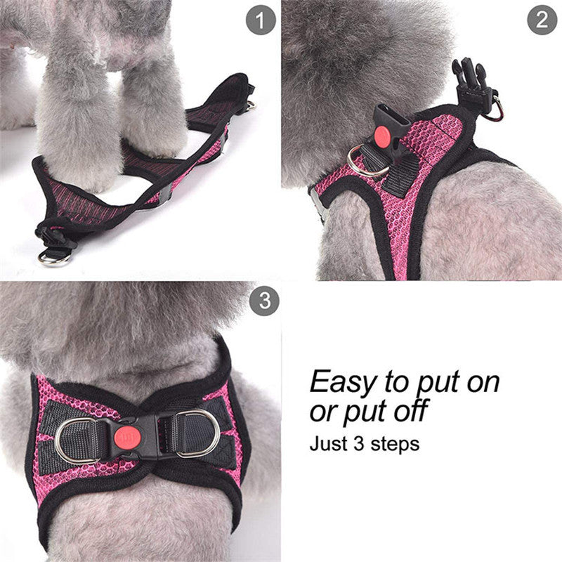 HKM-597395 Reflective Nylon Dog Leash for Enhanced Visibility and Control