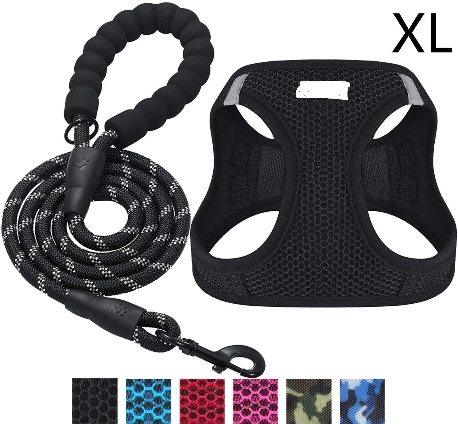 HKM-597395 Reflective Nylon Dog Leash for Enhanced Visibility and Control