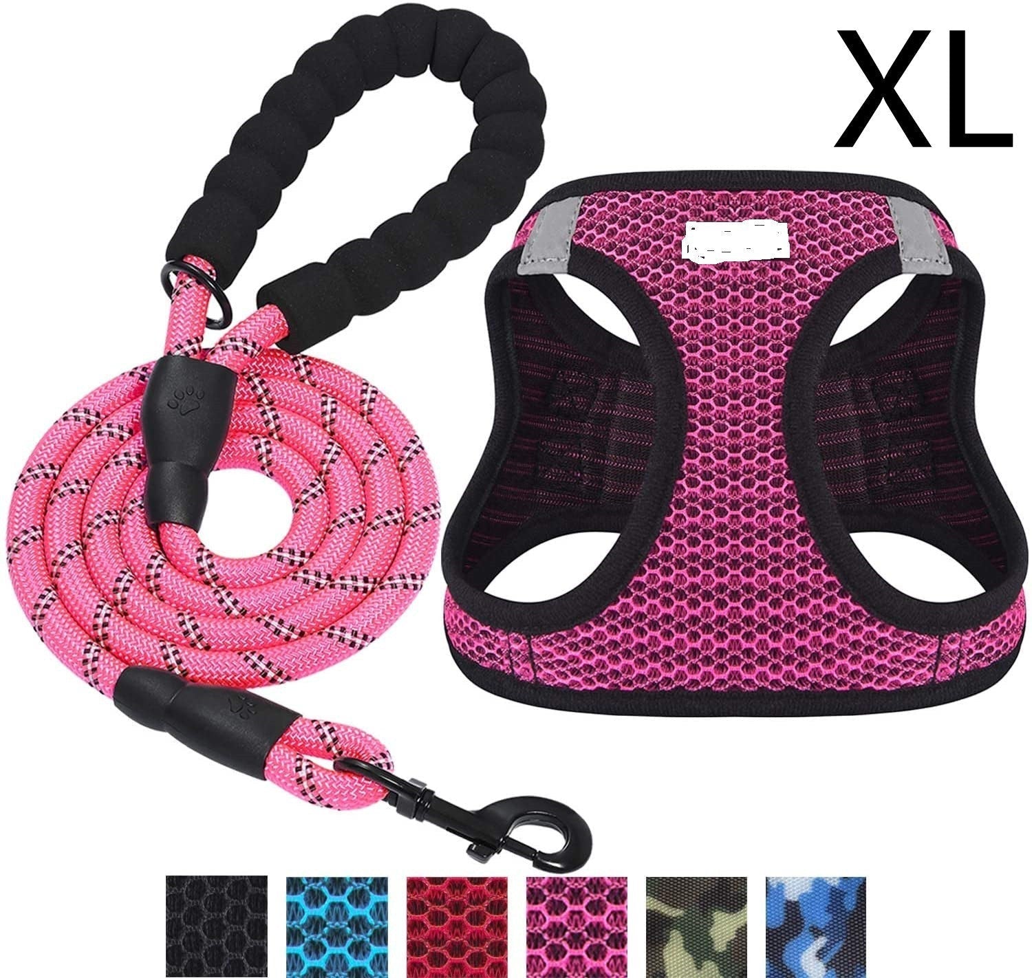 HKM-597395 Reflective Nylon Dog Leash for Enhanced Visibility and Control
