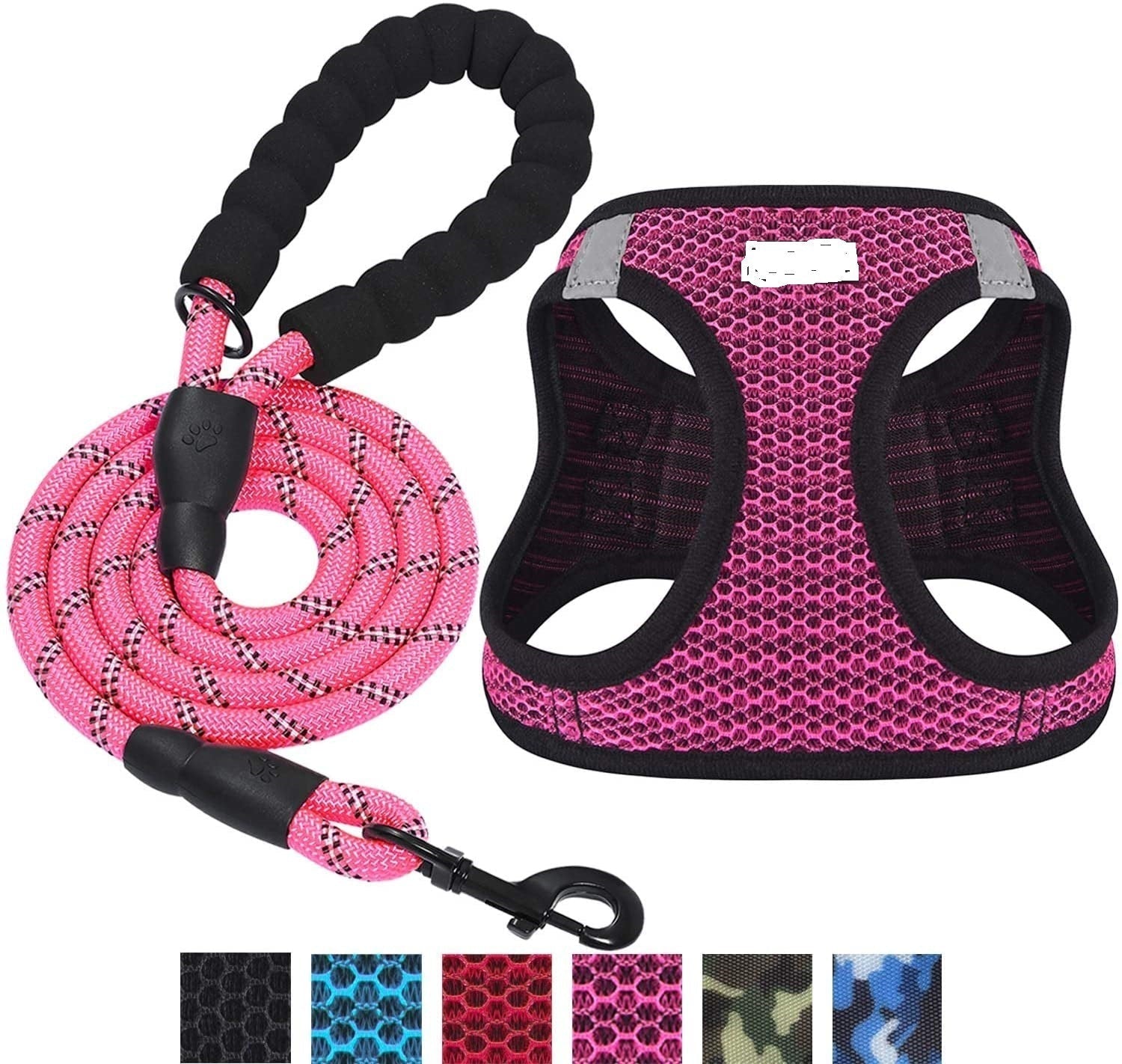 HKM-597395 Reflective Nylon Dog Leash for Enhanced Visibility and Control