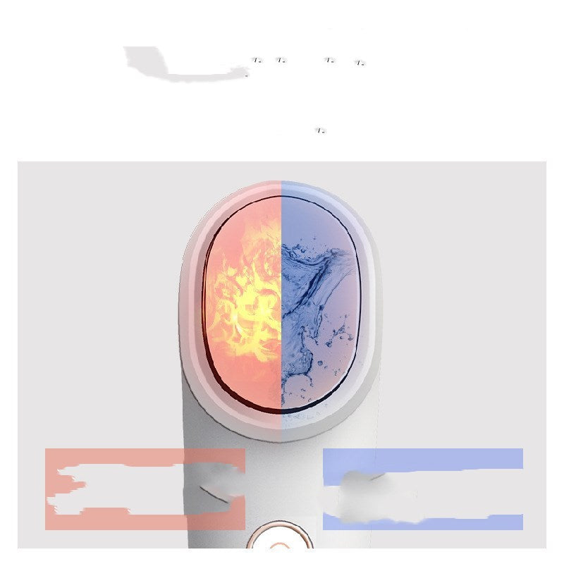 HKM-536339 Negative Ion and Infrared Ultrasonic Skin Care Device with Color Light Therapy, White, PC + ABS