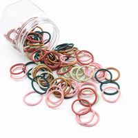 HKM-705619 Gentle Hair Ties for Babies - Non-Disposable Rubber Bands, 100 Pieces, Comfortable for Kids