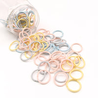 HKM-705619 Gentle Hair Ties for Babies - Non-Disposable Rubber Bands, 100 Pieces, Comfortable for Kids