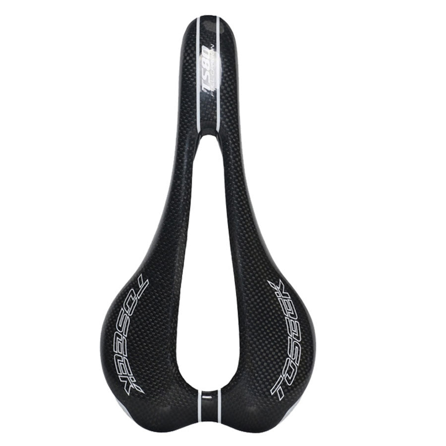 HKM-015955 Carbon Fiber Bicycle Saddle with Large Hollow Design for Enhanced Comfort