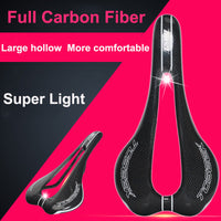 HKM-015955 Carbon Fiber Bicycle Saddle with Large Hollow Design for Enhanced Comfort