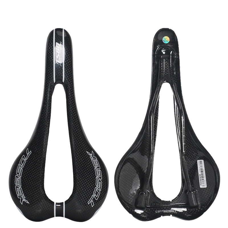 HKM-015955 Carbon Fiber Bicycle Saddle with Large Hollow Design for Enhanced Comfort