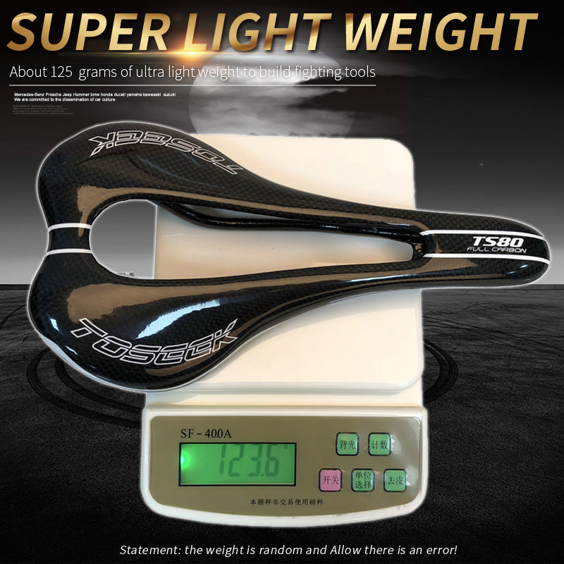 HKM-015955 Carbon Fiber Bicycle Saddle with Large Hollow Design for Enhanced Comfort