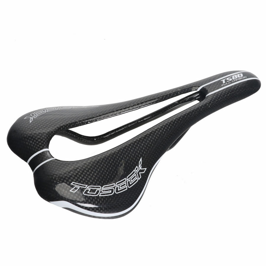 HKM-015955 Carbon Fiber Bicycle Saddle with Large Hollow Design for Enhanced Comfort