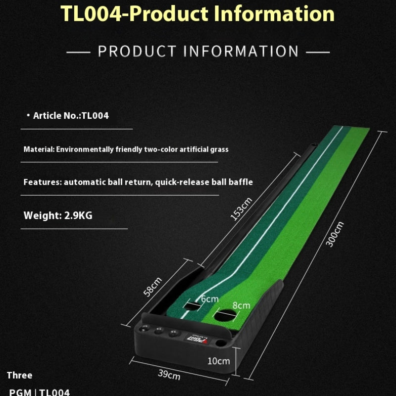 HKM-863315 Indoor Golf Putting Mat for Year-Round Practice and Skill Improvement