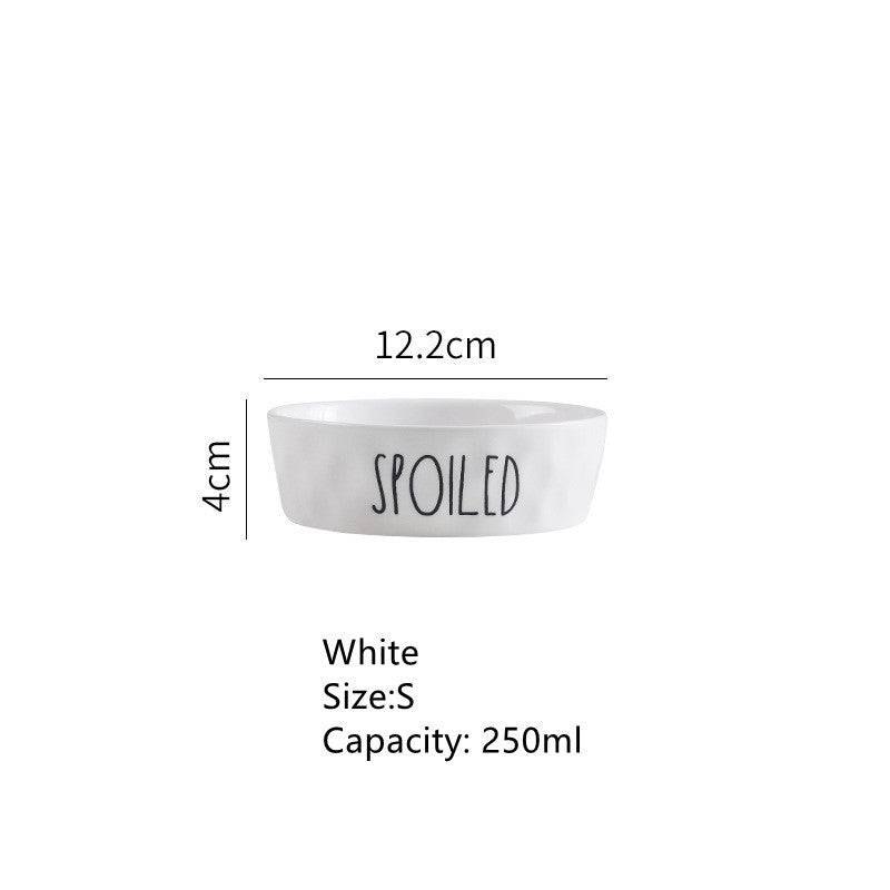 HKM-636051 Ceramic Pet Bowl in Contrasting Colors – Available in Small, Medium, and Large Sizes