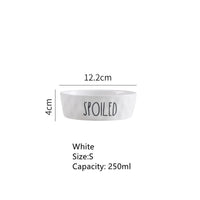 HKM-636051 Ceramic Pet Bowl in Contrasting Colors – Available in Small, Medium, and Large Sizes