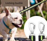 HKM-036883 Reflective Elastic Traction Leash for Pets - Durable Anti-Nylon, 100-170CM, Blue & Orange