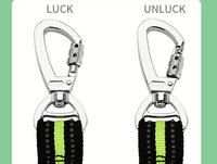 HKM-036883 Reflective Elastic Traction Leash for Pets - Durable Anti-Nylon, 100-170CM, Blue & Orange