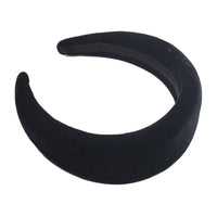 HKM-850195 Flannelette Sponge Cloth Hair Band in 10 Colors - 4cm Width, 11.5cm Inner Diameter