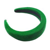 HKM-850195 Flannelette Sponge Cloth Hair Band in 10 Colors - 4cm Width, 11.5cm Inner Diameter