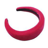 HKM-850195 Flannelette Sponge Cloth Hair Band in 10 Colors - 4cm Width, 11.5cm Inner Diameter