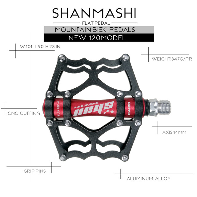 HKM-323539 Durable Mountain Bike Pedals with Enhanced Grip and Lightweight Design