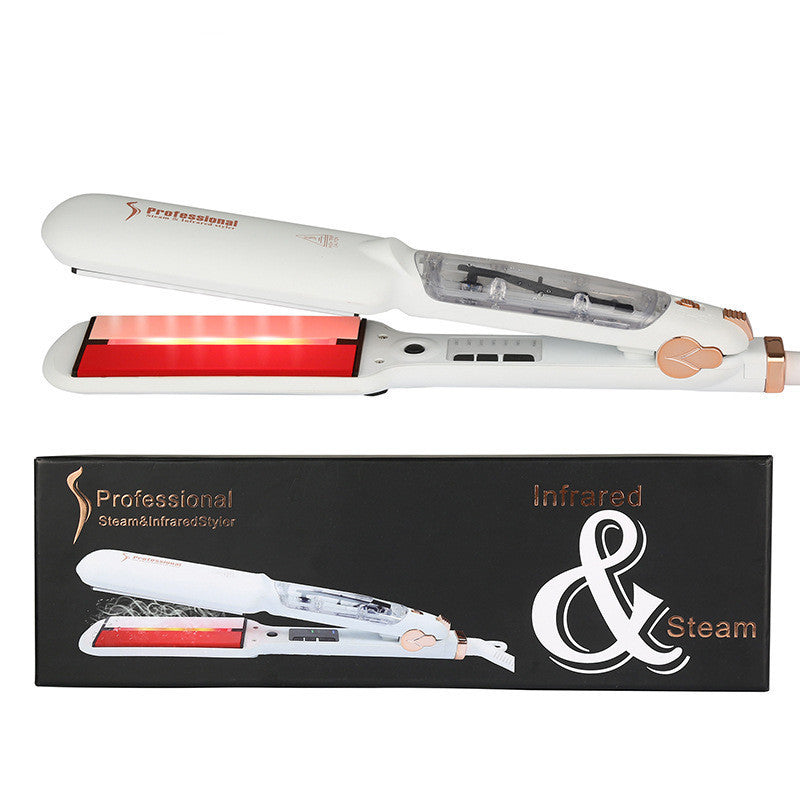 HKM-811667 Infrared Steam Spray Hair Straightener for Wet and Dry Hair with Tourmaline Ceramic Technology