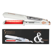 HKM-811667 Infrared Steam Spray Hair Straightener for Wet and Dry Hair with Tourmaline Ceramic Technology