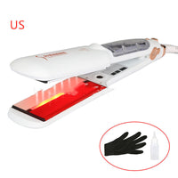 HKM-811667 Infrared Steam Spray Hair Straightener for Wet and Dry Hair with Tourmaline Ceramic Technology