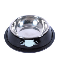 HKM-158035 Stainless Steel Non-Slip Pet Feeding Bowls - Multicolor Set for Cats and Dogs