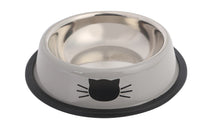 HKM-158035 Stainless Steel Non-Slip Pet Feeding Bowls - Multicolor Set for Cats and Dogs