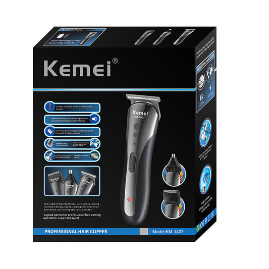 HKM-776083 Multi-Function Hair Clipper Set with 4 Limit Combs and Accessories