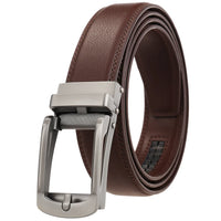 HKM-920467 Casual Leather Belt with Reverse Pull Buckle - Model LY33-23426-1