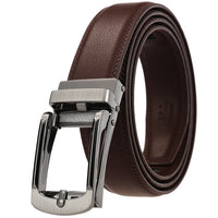 HKM-920467 Casual Leather Belt with Reverse Pull Buckle - Model LY33-23426-1
