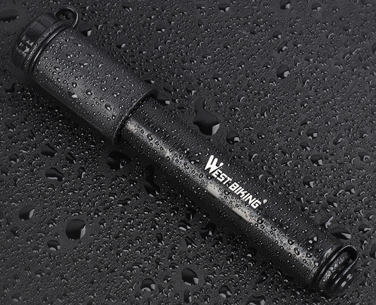HKM-418387 Portable High-Pressure Bicycle Inflator with Flexible Hose for Easy Tire Inflation