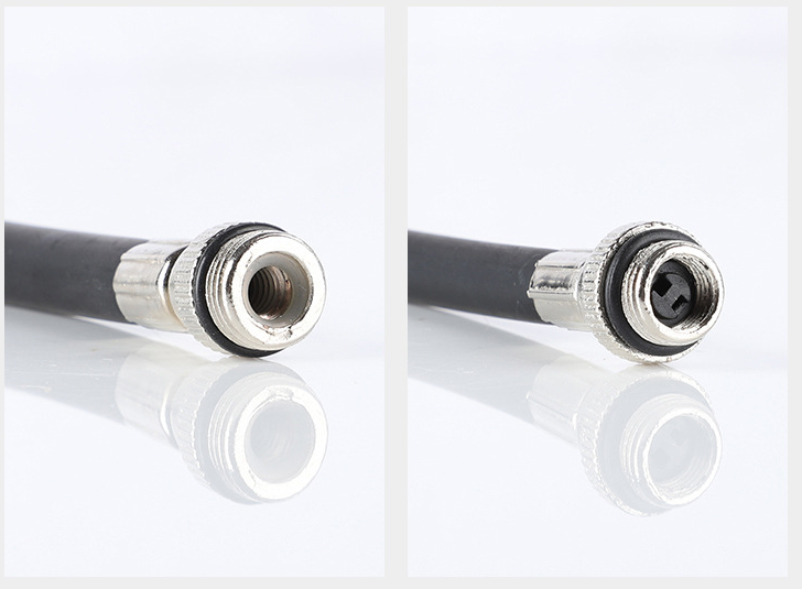 HKM-418387 Portable High-Pressure Bicycle Inflator with Flexible Hose for Easy Tire Inflation